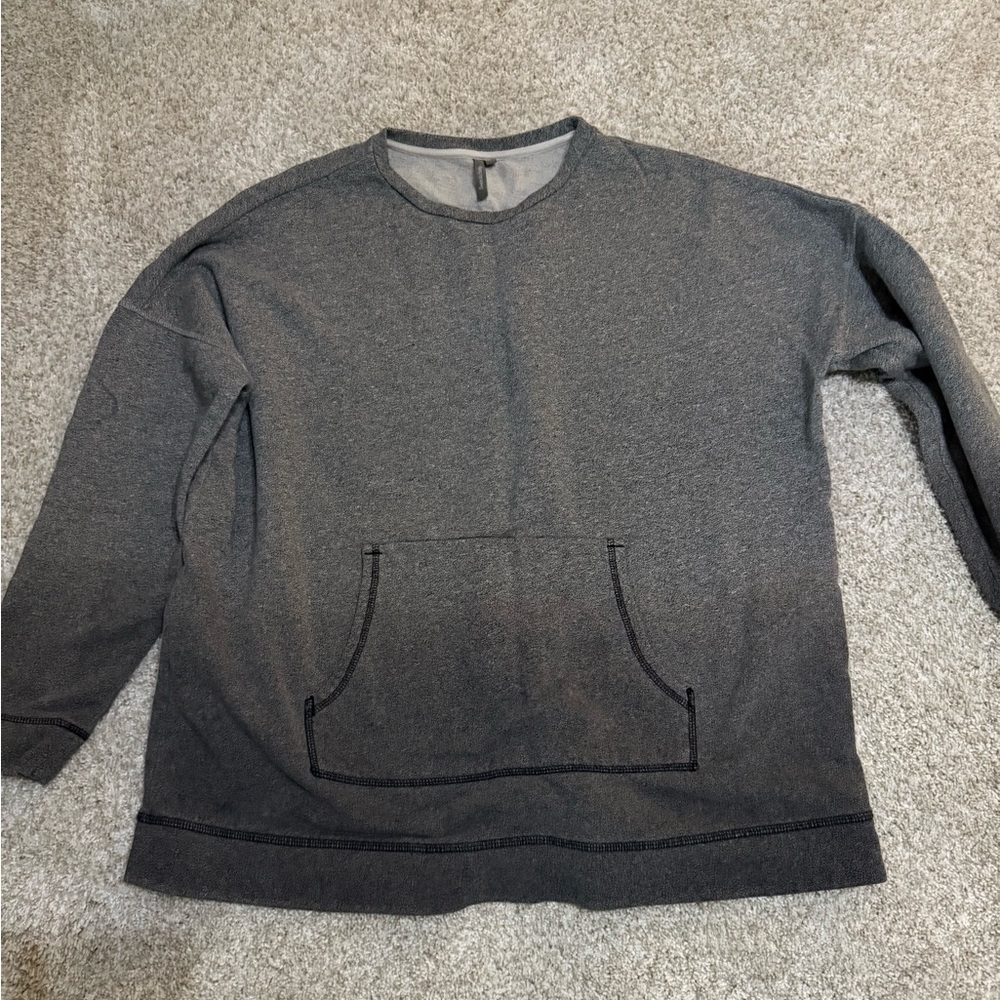 Sweaty Betty womens Charcoal Crewneck Sweatshirt